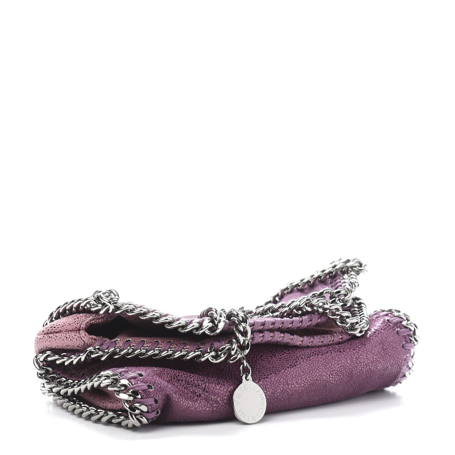 Stella McCartney Metallic Shaggy Deer Degrade Tiny Falabella Tote Purple 4 of 10