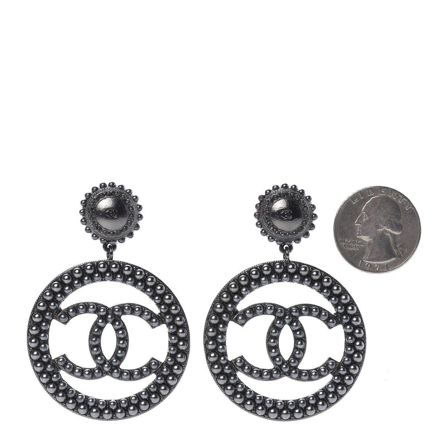Ruthenium CC Drop Earrings