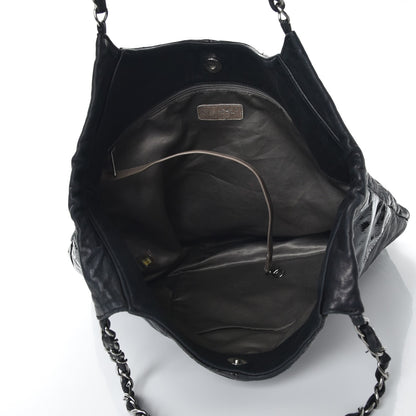 Chanel Patent Calfskin Patchwork Brooklyn Tote Black 5 of 13