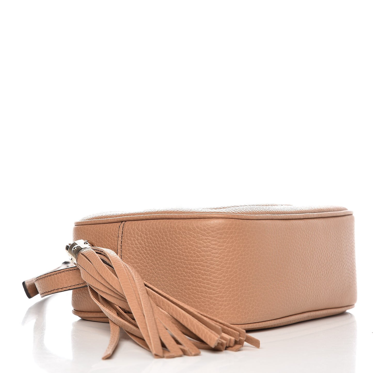 Pebbled Calfskin Small Soho Disco Bag Camelia