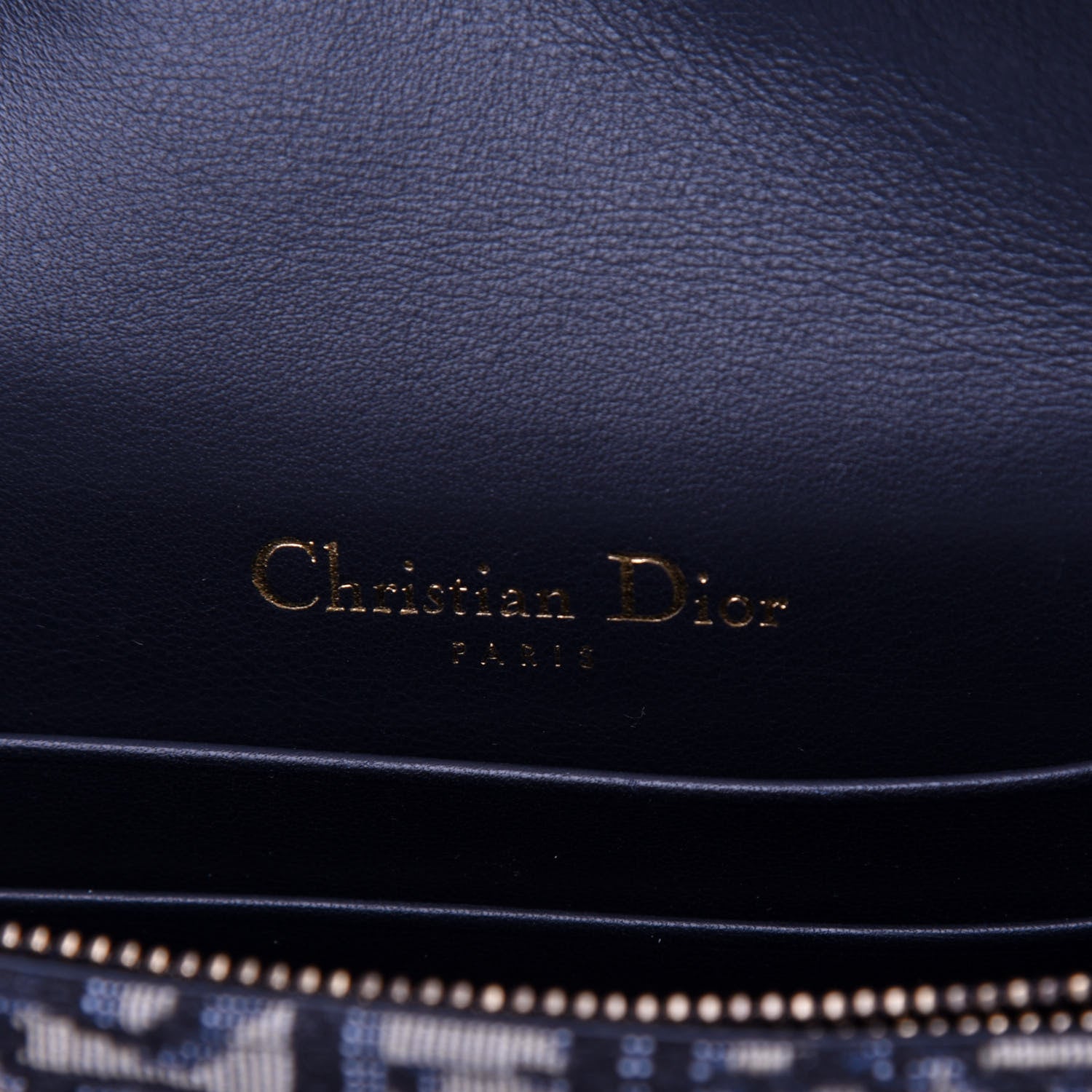 Christian Dior Oblique Saddle Belt Bag Blue 6 of 12