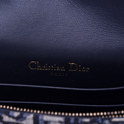 Christian Dior Oblique Saddle Belt Bag Blue 6 of 12
