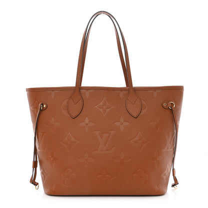 Louis Vuitton Empreinte Monogram Giant Neverfull MM Cognac 3 of 10