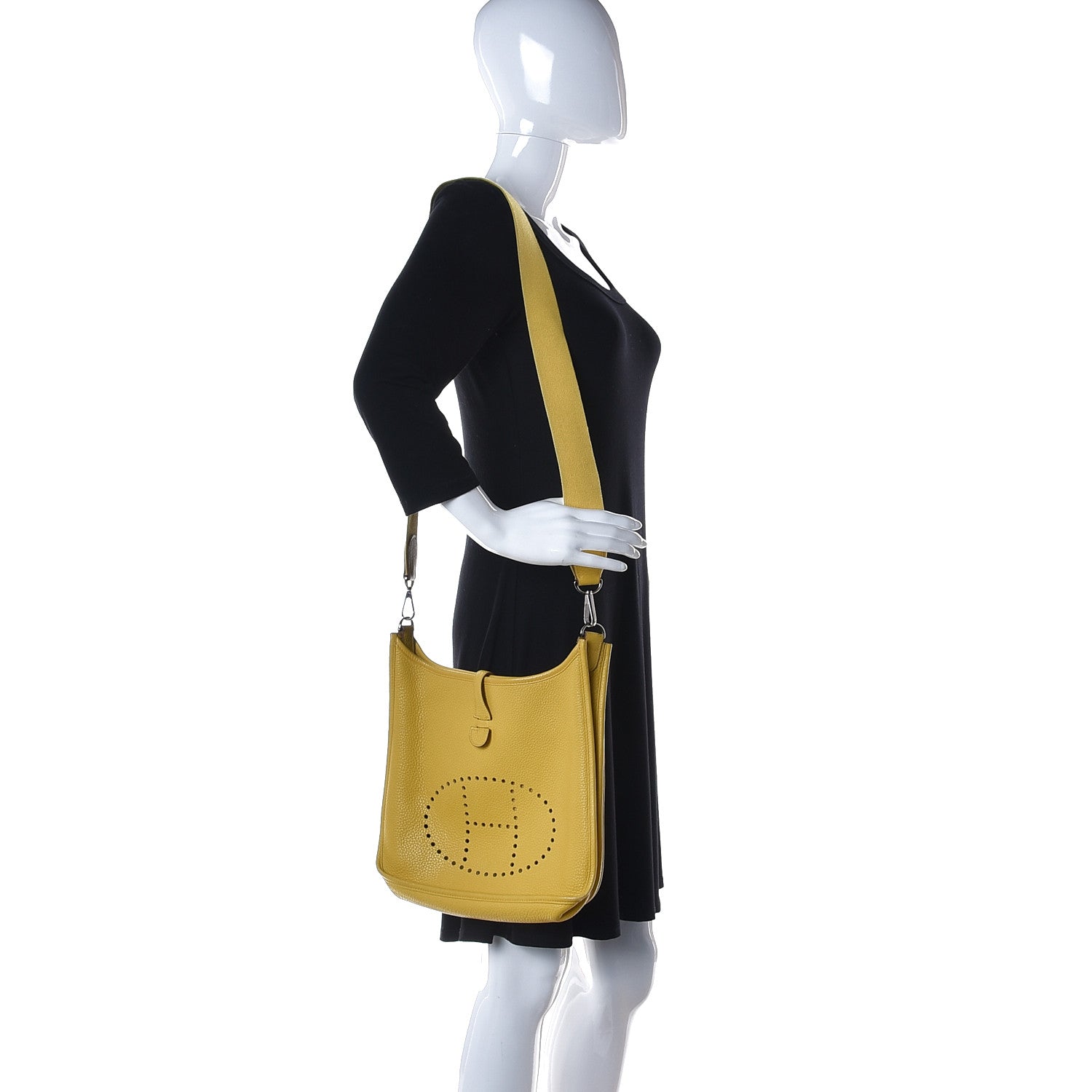 Hermes Taurillon Clemence Evelyne III PM Soleil 2 of 13