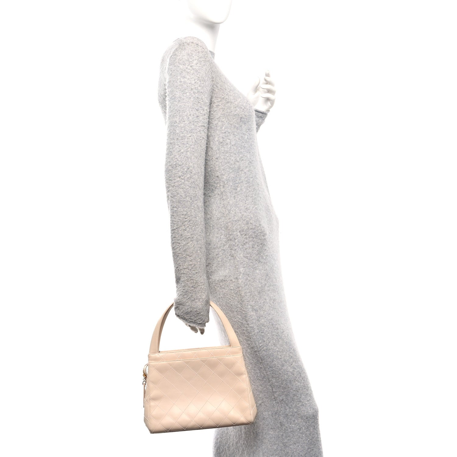 Chanel Calfskin Quilted Small Shopper Pink 2 of 11