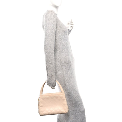 Chanel Calfskin Quilted Small Shopper Pink 2 of 11