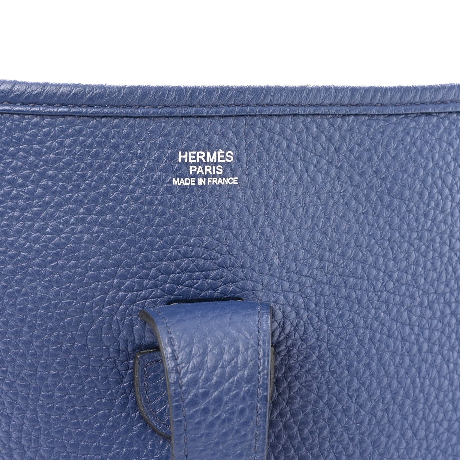 Hermes Taurillon Clemence Evelyne III GM Bleu Saphir 6 of 9