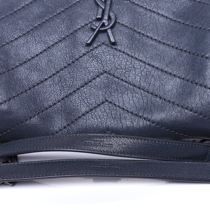 Saint Laurent Vintage Lambskin Chevron Monogram Medium Nolita Dark Smog 12 of 13