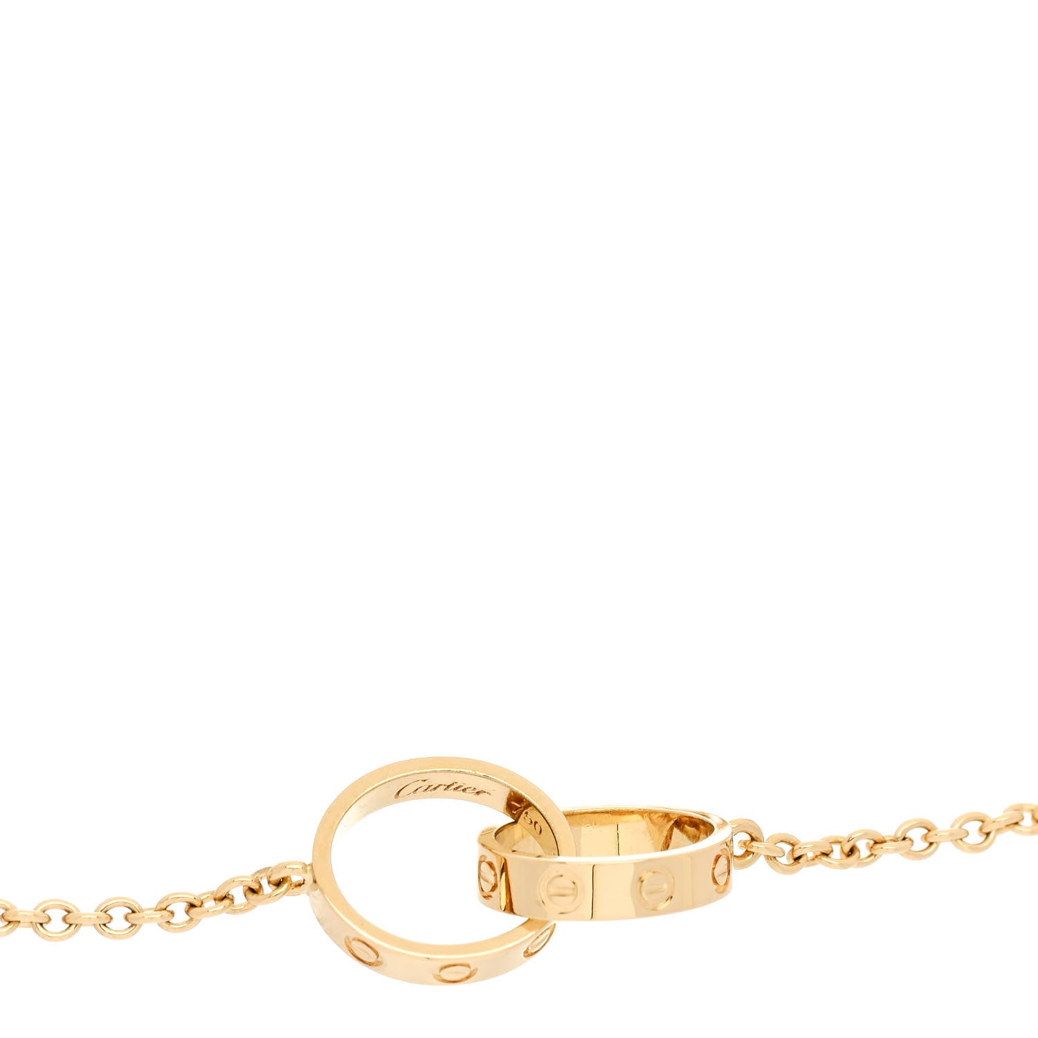 Cartier 18K Yellow Gold Interlocking LOVE Bracelet 3 of 4