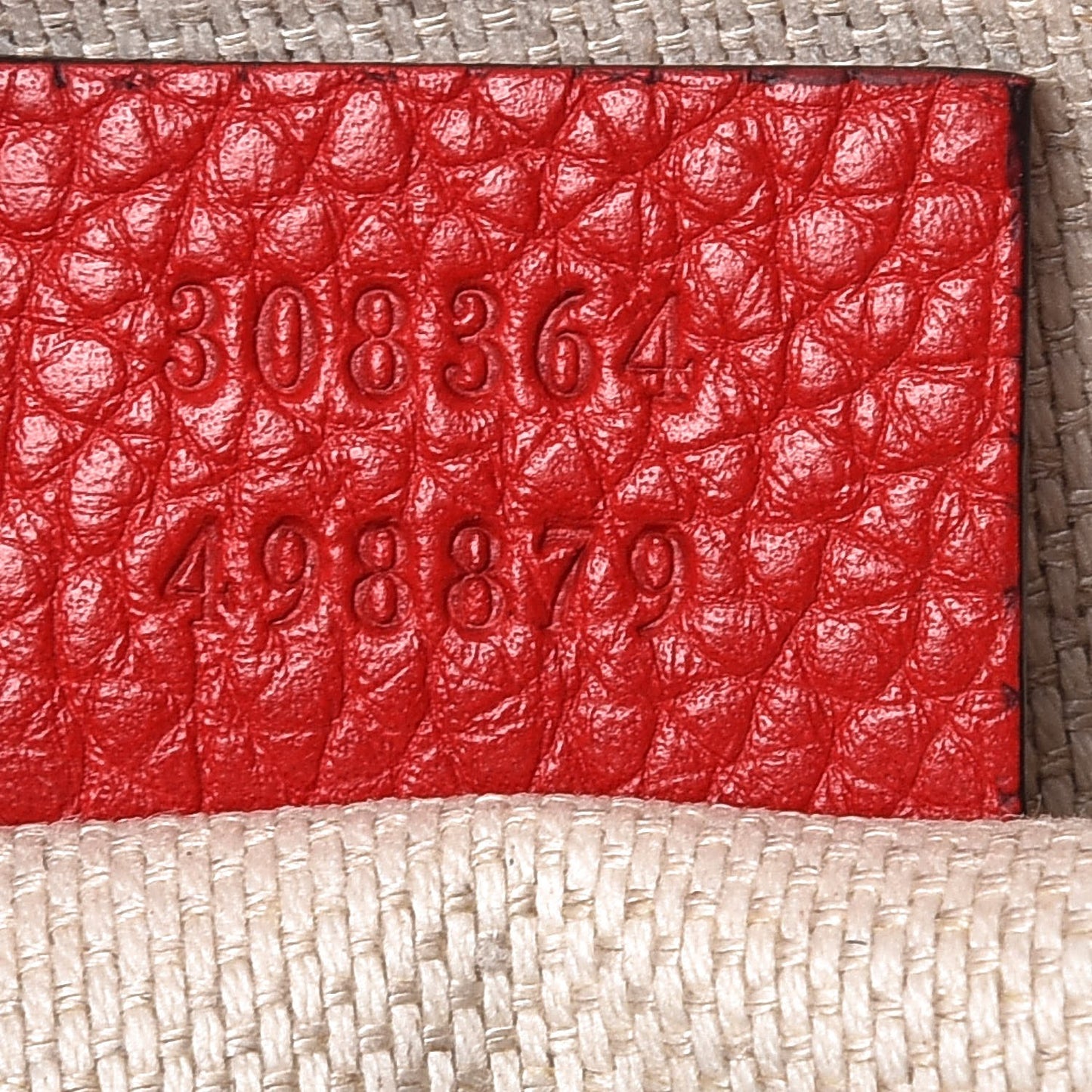 Pebbled Calfskin Small Soho Disco Bag Vibrant Red