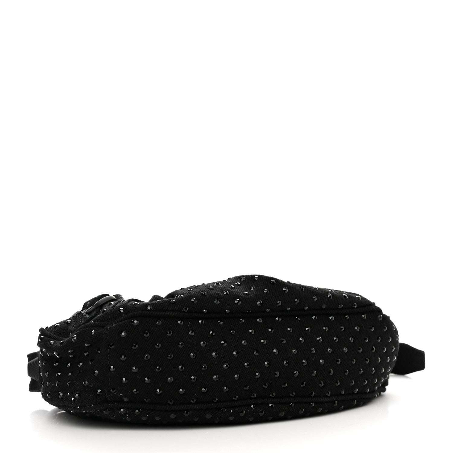 Balenciaga Denim Embellished Le Cagole Shoulder Bag XS Black 4 of 10