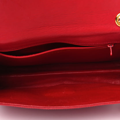 Chanel Lambskin CC Envelope Single Flap Red 4 of 14