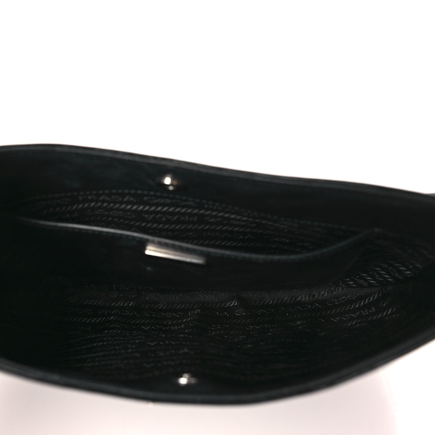 Prada Spazzolato Cleo Shoulder Bag Black 6 of 9
