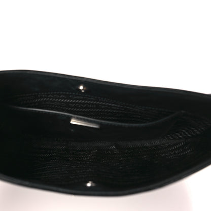 Prada Spazzolato Cleo Shoulder Bag Black 6 of 9