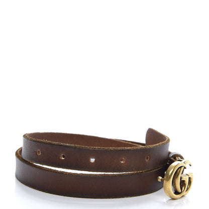 Gucci Faded Calfskin Double G 20mm Belt 80 32 Cuir 4 of 7