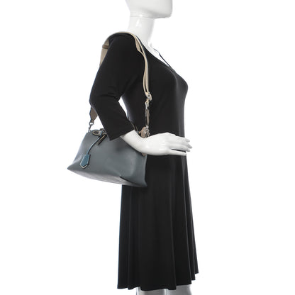 Fendi Vitello Sierra Morfeus Dolce Striped Strap Medium By The Way Boston Bag Tempesta Tortora Multicolor 2 of 11