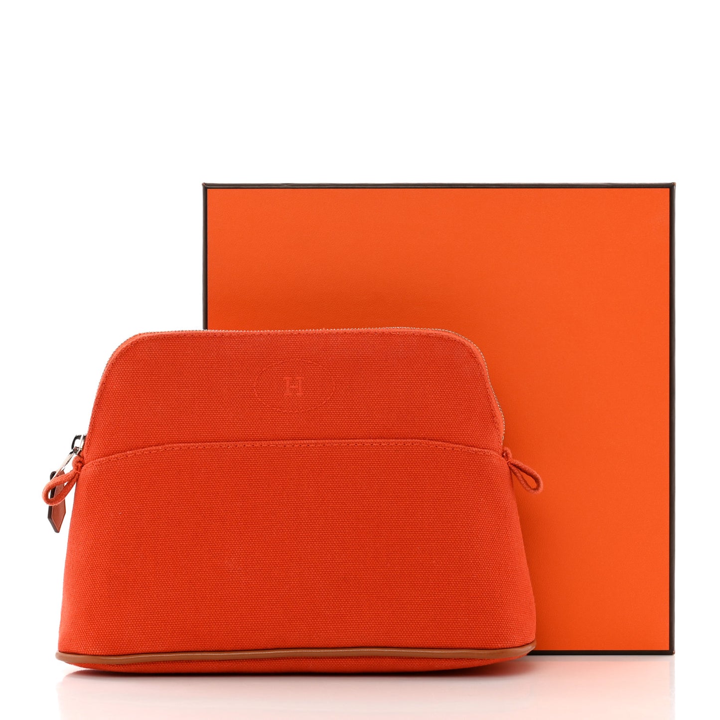 Cotton Canvas Mini Bolide Travel Cosmetic Pouch Feu