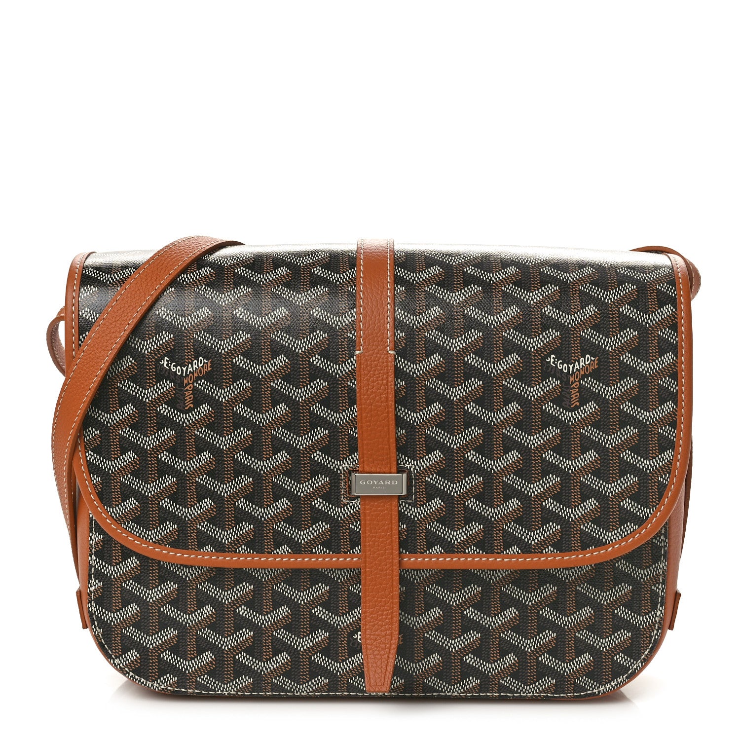 Goyard Goyardine Belvedere II MM Messenger Bag Black Gold 1 of 9