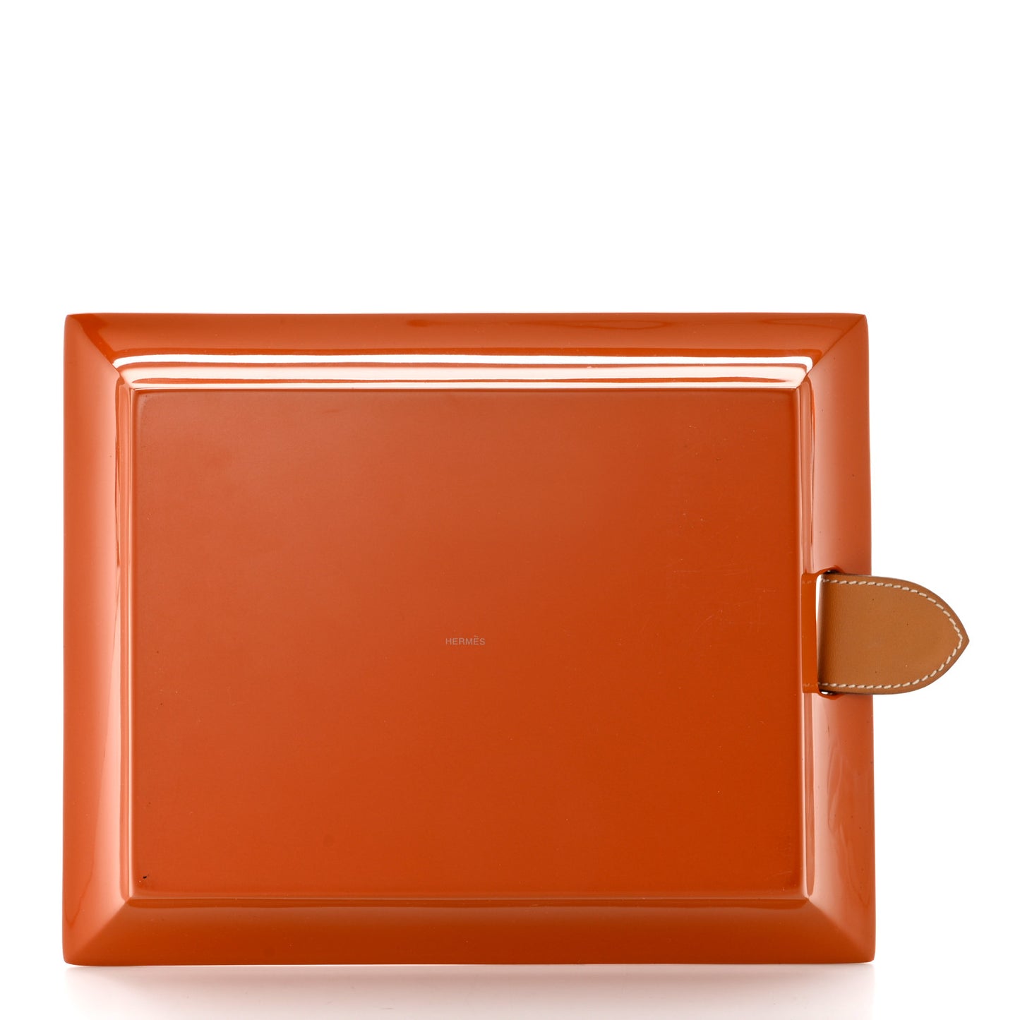 Lacquered Wood Chamonix Chakor PM Change Tray Orange