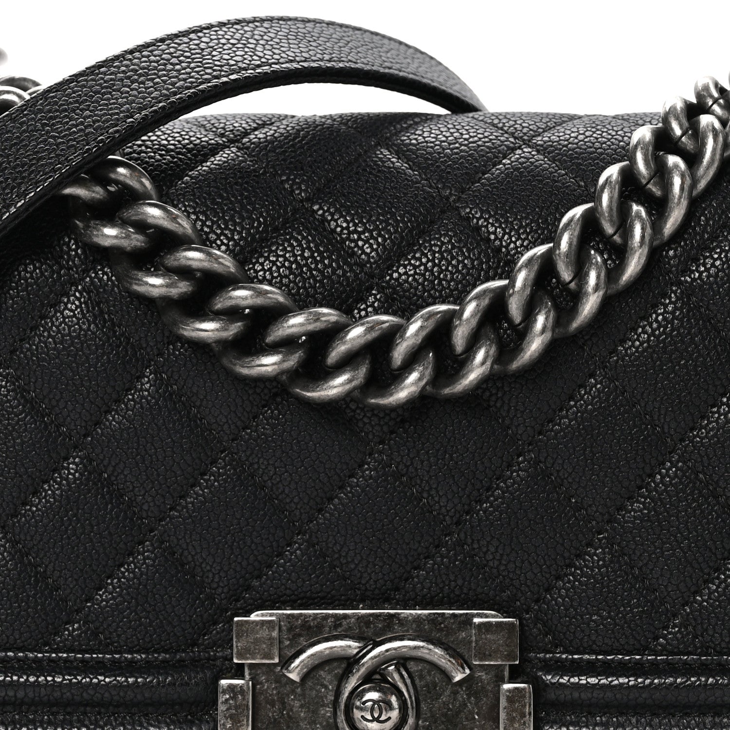 Chanel Caviar Quilted Small Boy Flap Black 8 of 11