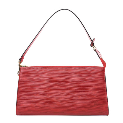 Louis Vuitton Epi Pochette Accessories 24 Castillan Red 1 of 6