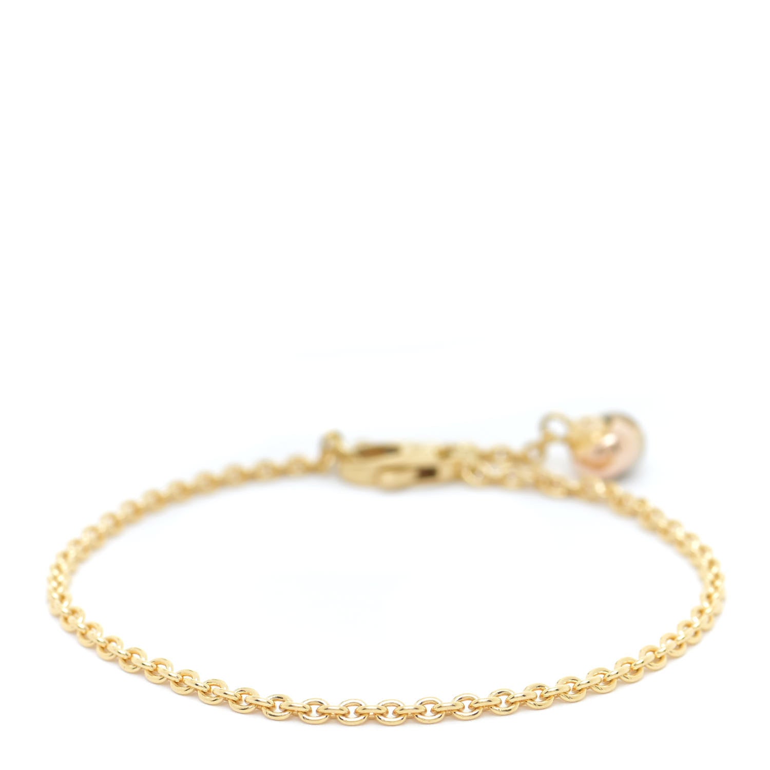 Cartier 18K Yellow White Pink Gold Trinity Ball Bracelet 3 of 5
