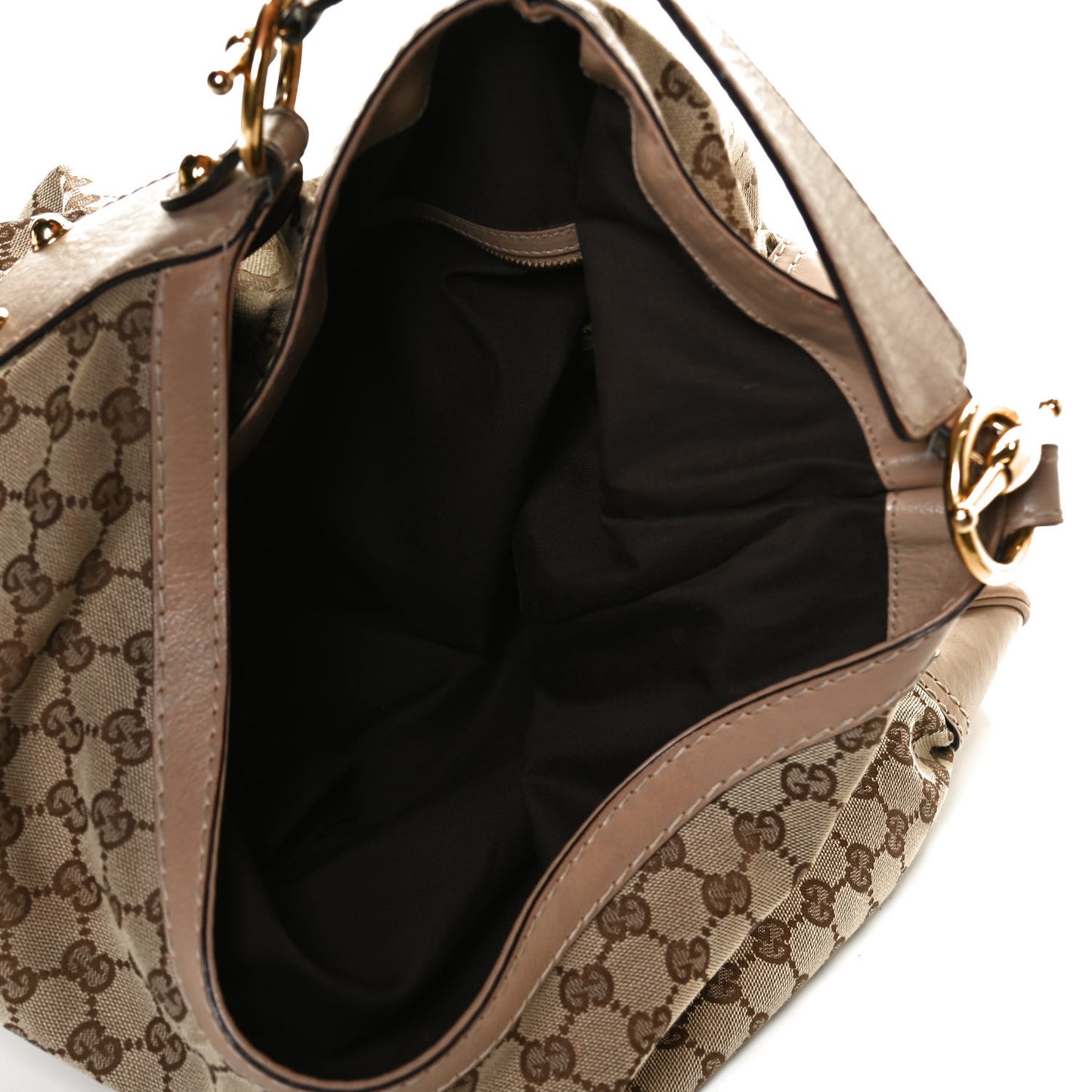 Monogram Large Jockey Hobo Beige