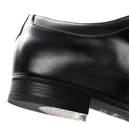 Louis Vuitton Lambskin Mens Derby Lace Up Shoes 9 Black 9 of 12