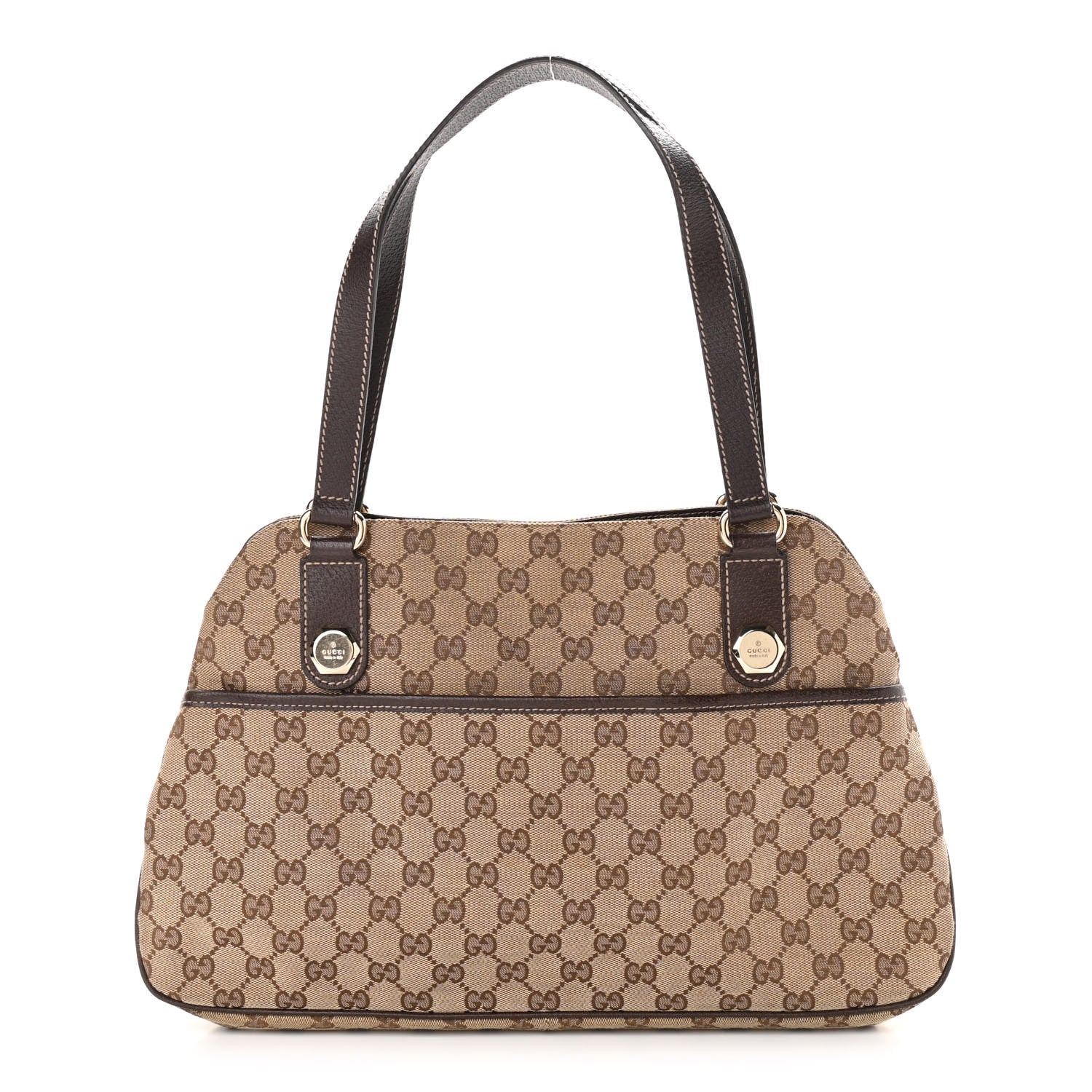 Gucci Monogram Medium Charmy Shoulder Bag Brown 1 of 10