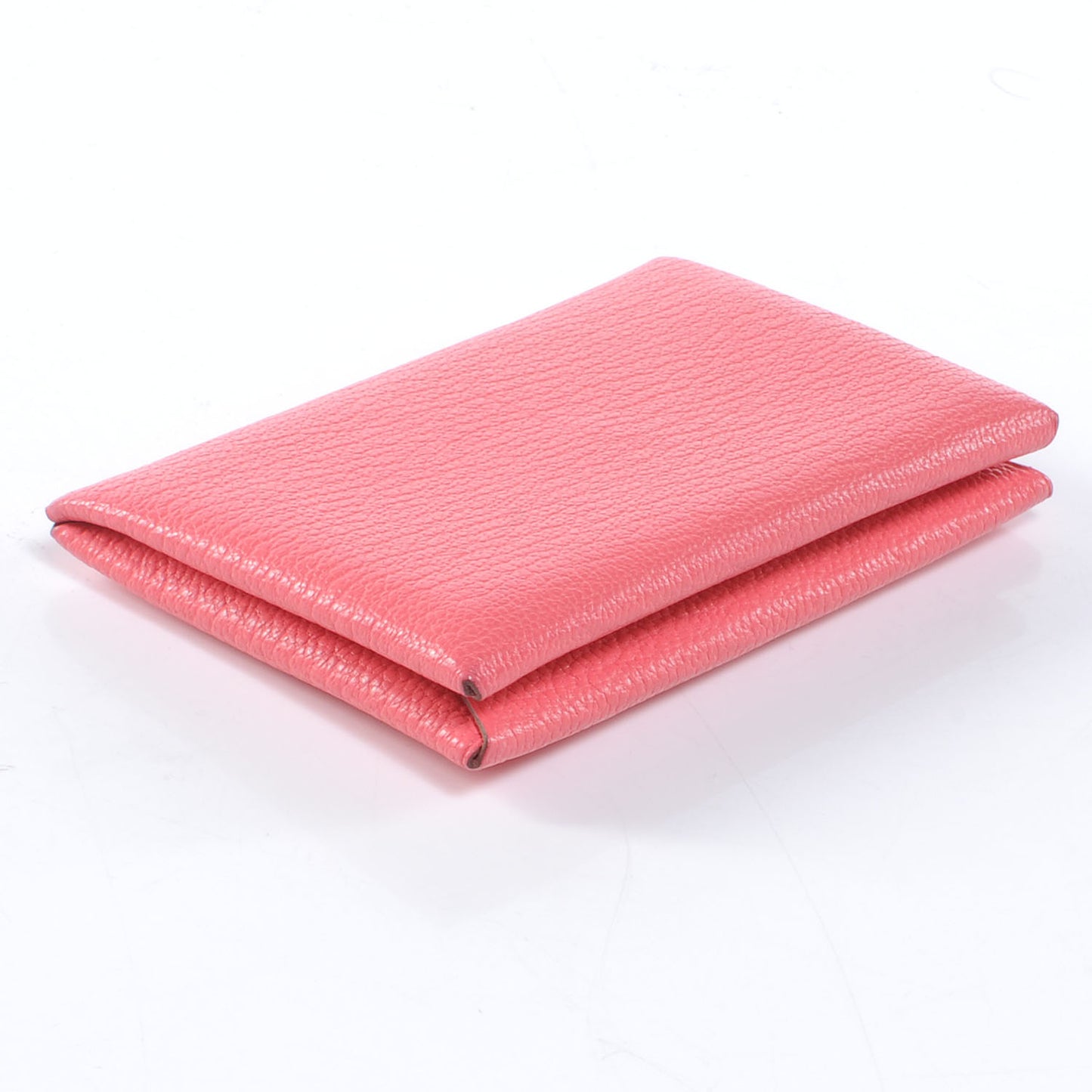 Chevre Mysore Calvi Card Case Rose Lipstick