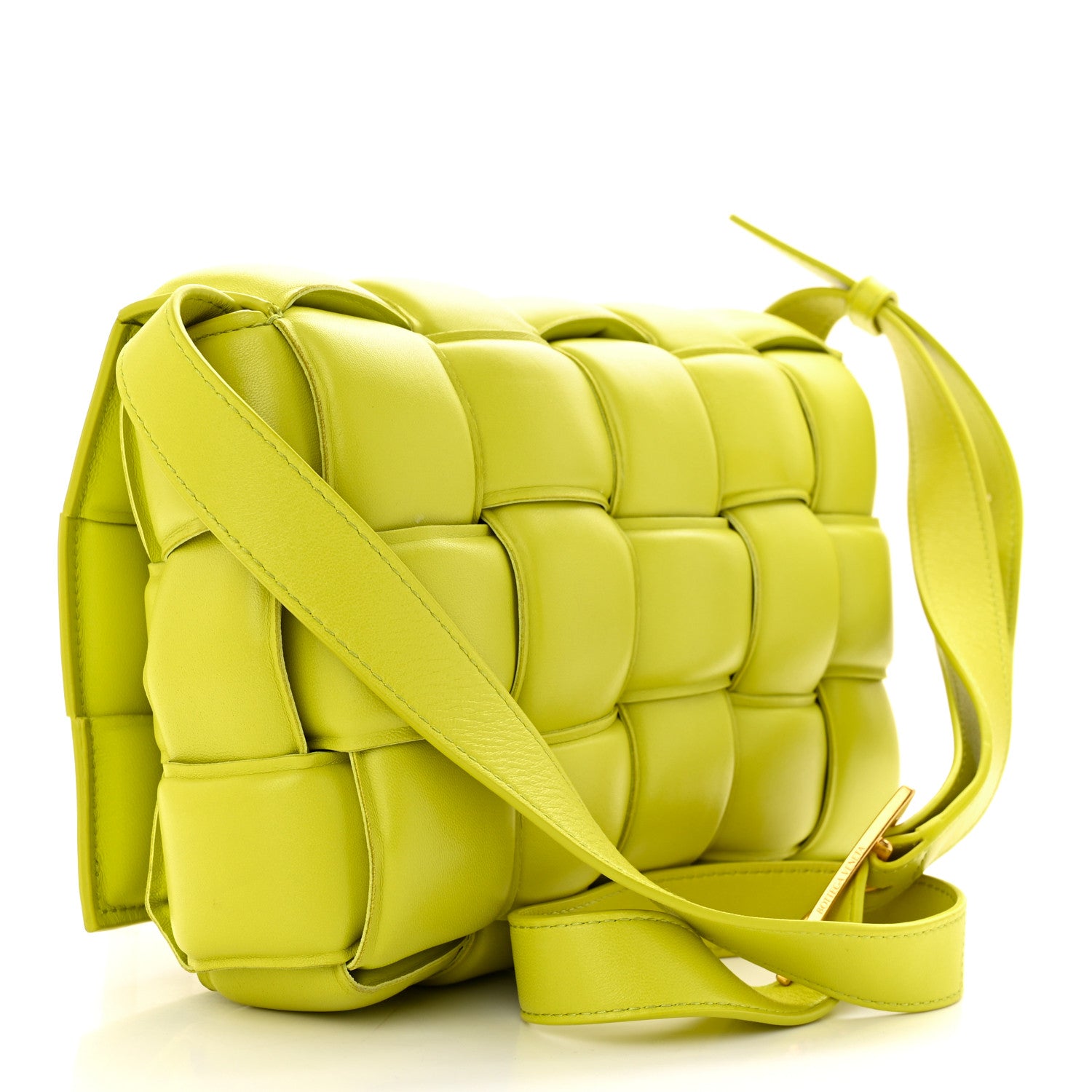 Bottega Veneta Nappa Maxi Intreccio Padded Cassette Crossbody Bag Kiwi 3 of 10