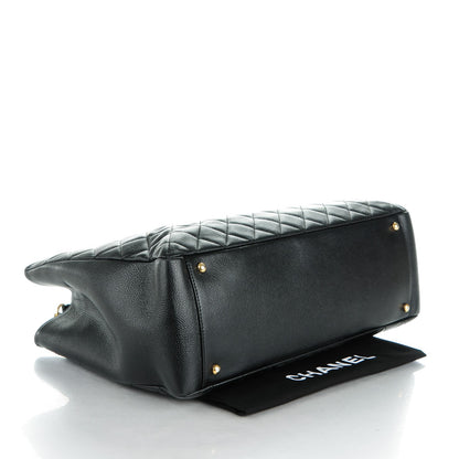 Chanel Caviar Quilted XL Grand Shopping Tote GST Black 4 of 10