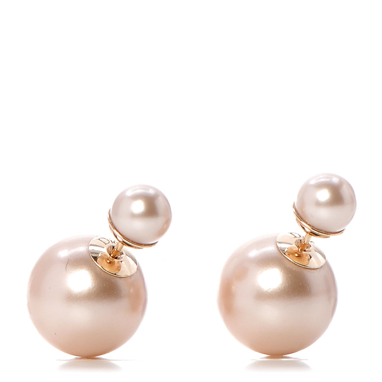 Christian Dior Pearl Mise En Dior Tribal Earrings Pink 1 of 4