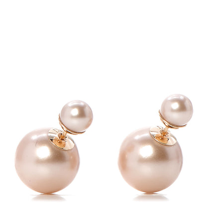 Christian Dior Pearl Mise En Dior Tribal Earrings Pink 1 of 4