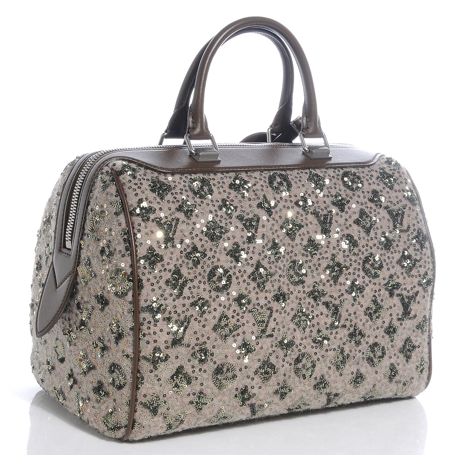 Louis Vuitton Sequin Monogram Sunshine Express Speedy Kaki 3 of 7