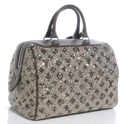 Louis Vuitton Sequin Monogram Sunshine Express Speedy Kaki 3 of 7