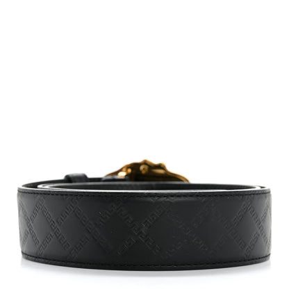 Versace Calfskin Embossed Medusa Belt 95 38 95 38 Black 2 of 7