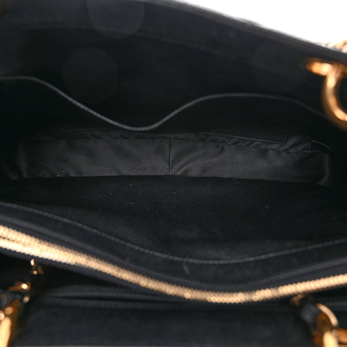 Caviar Quilted Grand Shopping Tote GST Black