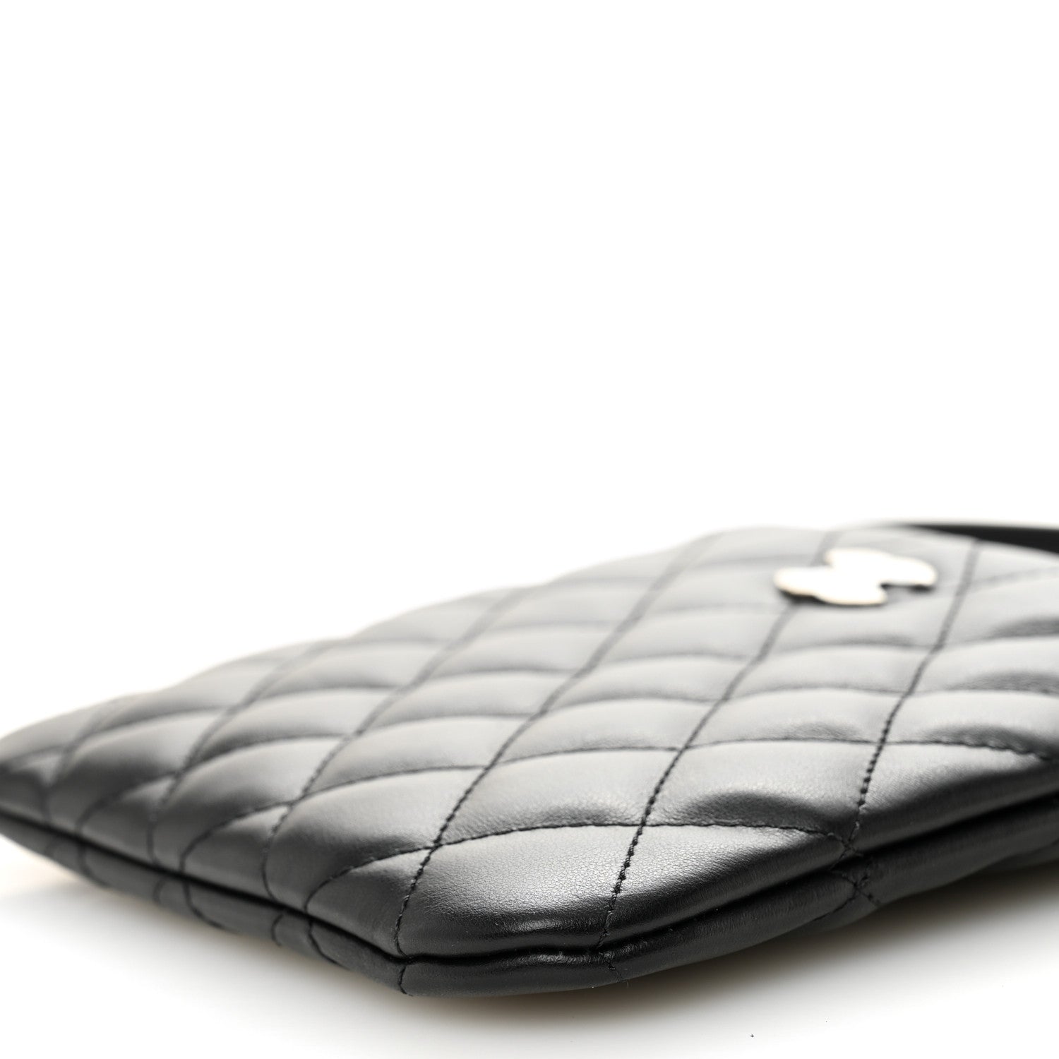 Chanel Lambskin Quilted Uniform Crossbody Bag Black 1797633
