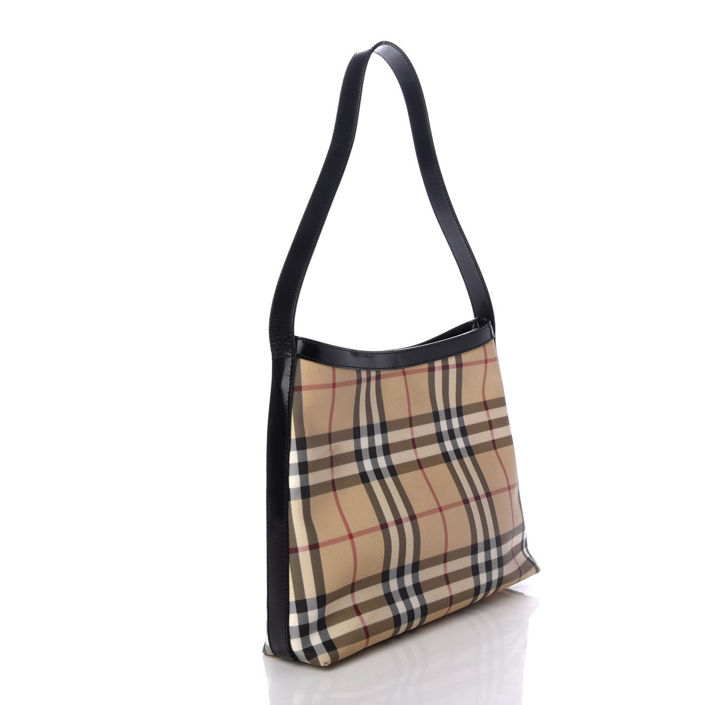 House Check Shoulder Bag Black