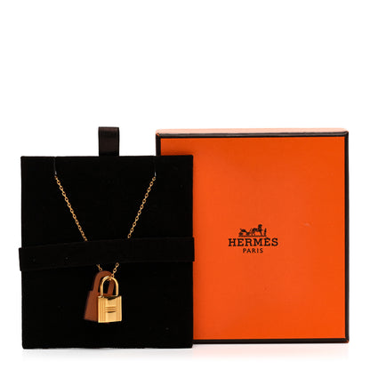 Hermes Swift Small O'Kelly Pendant Necklace Gold 7 of 7