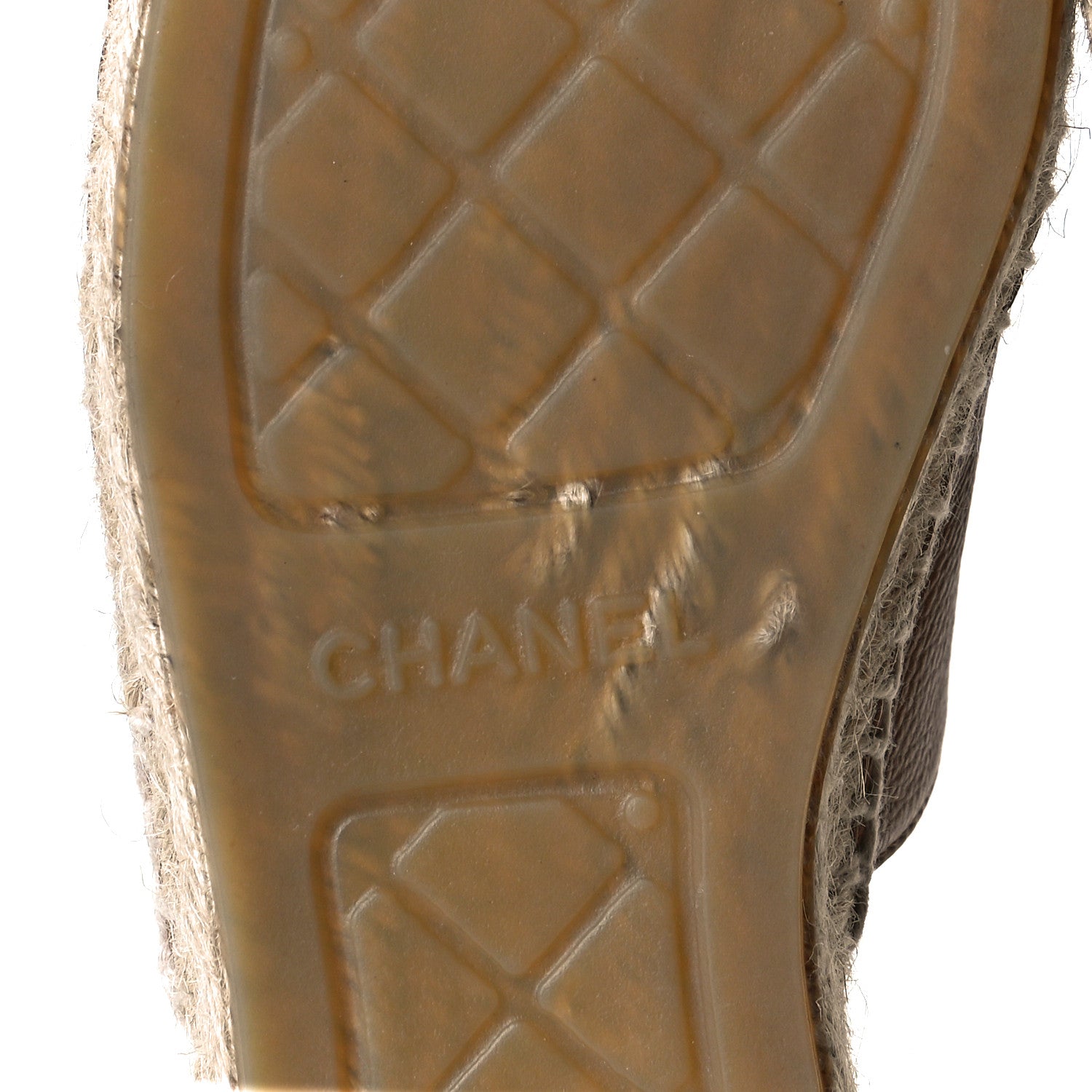 Chanel Calfskin CC Espadrille Mules 39 Light Brown 8 of 9