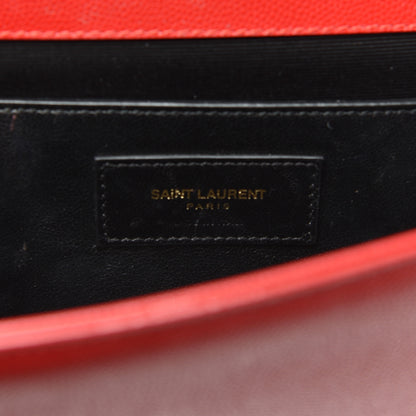 Saint Laurent Grain De Poudre Classic Monogram Cassandre Clutch New Red 5 of 6