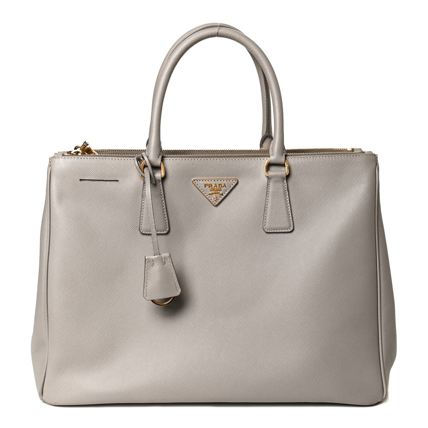 Saffiano Large Galleria Double Zip Tote Pomice
