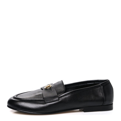 Louis Vuitton Lambskin Soho Flat Loafer 37 Black 1 of 10
