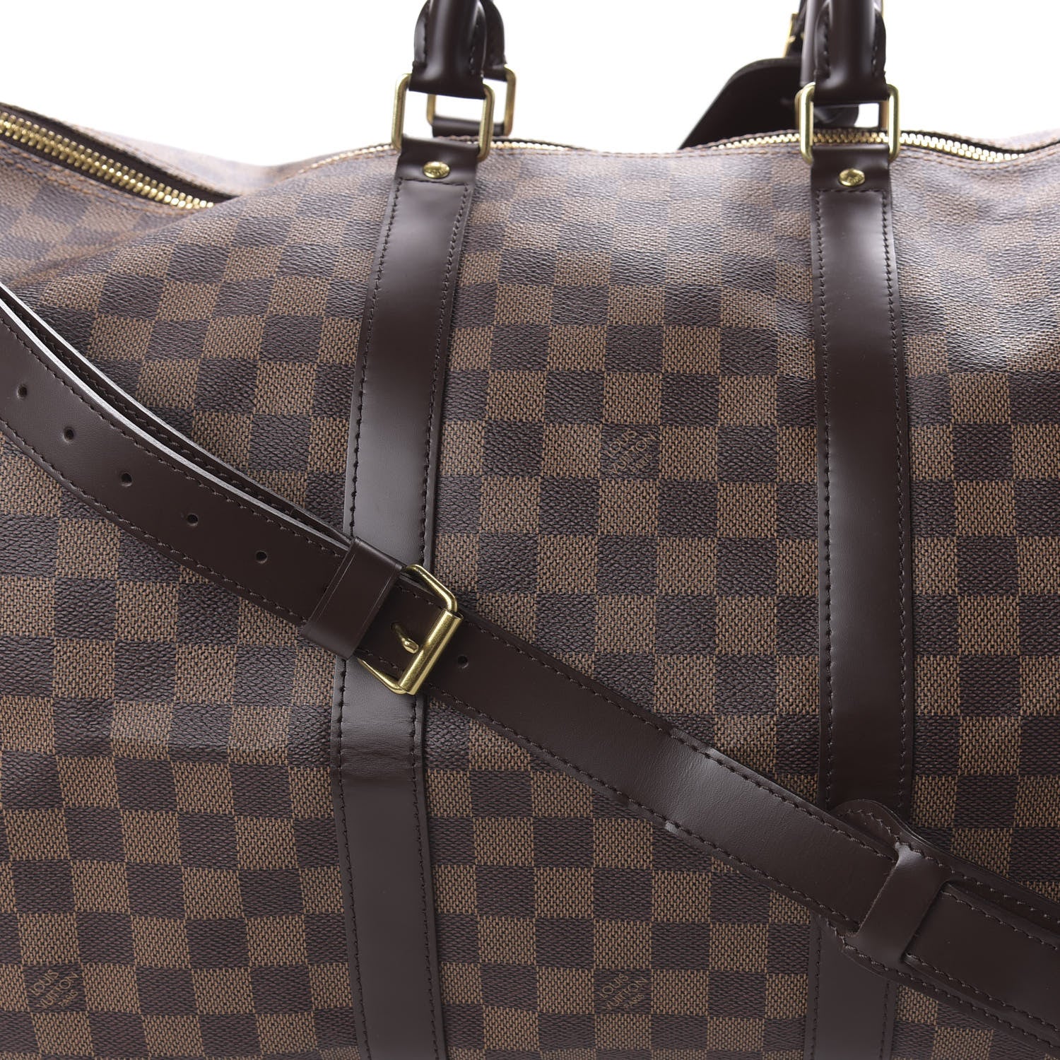 Louis Vuitton Damier Ebene Keepall Bandouliere 55 9 of 9