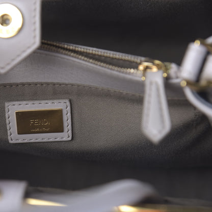 Fendi Vitello Elite Monster Petite 2Jours Tote Multicolor Black Grigio Polvere Multicolor 8 of 9