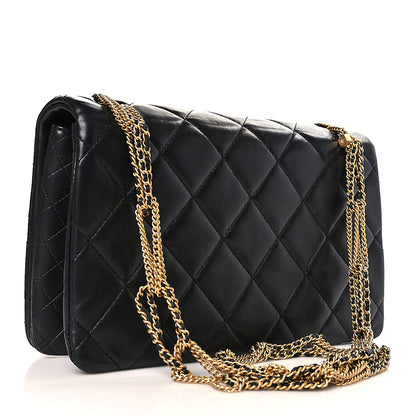 Chanel Lambskin Quilted On And On Medium Chain Flap Black 3 of 10