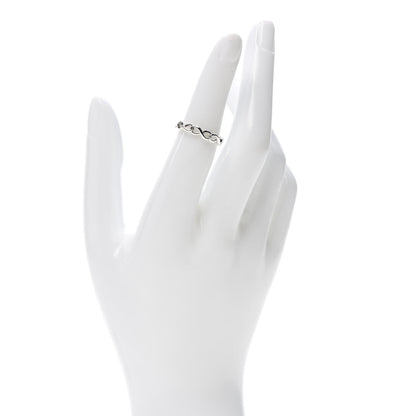 Tiffany Sterling Silver Narrow Infinity Band Ring 50 5.25 2 of 5