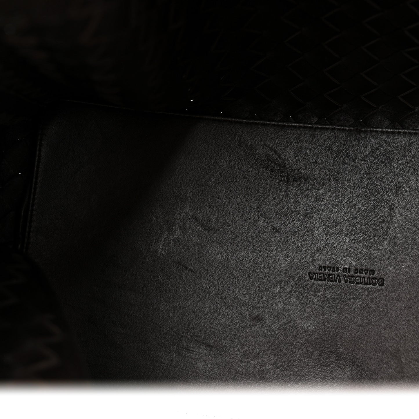 Nappa Intrecciato Large Andiamo Shoulder Bag Fondant